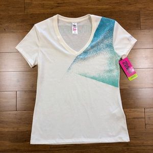 NWT Zumba Instructor V-Neck Tee Size Spicy
